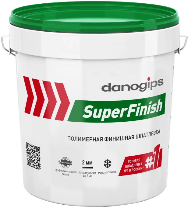 Даногипс СуперФиниш Шитрок шпатлевка готовая финишная (11л=18кг) / DANOGIPS SuperFinish шпаклевка готовая финишная (11л=18кг)