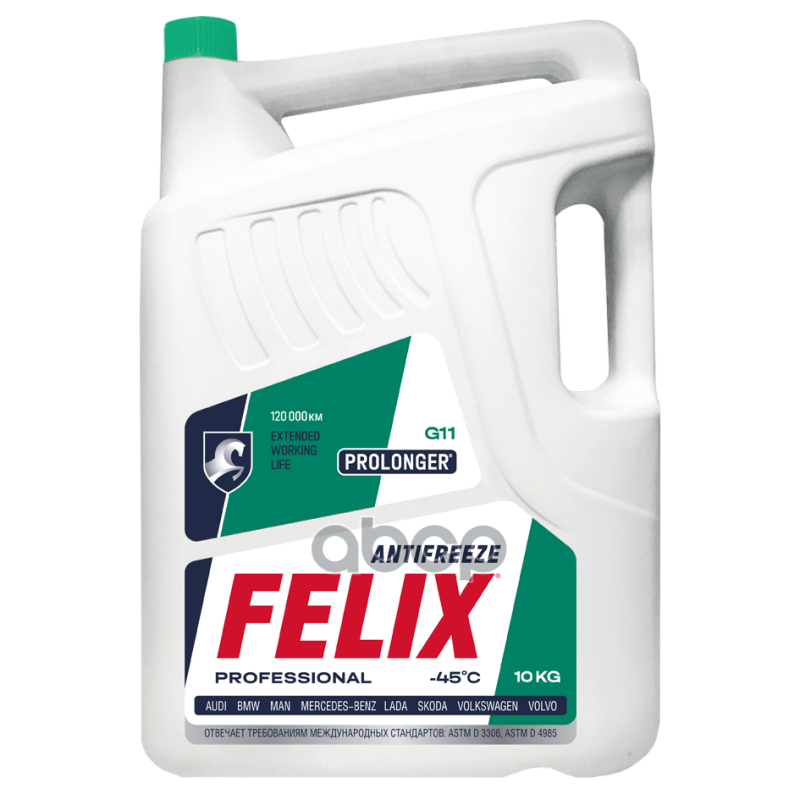 Антифриз Felix Prolonger 10кг Зеленый 1/2 Felix арт. 430206021