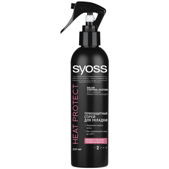 Термозащитный спрей для укладки волос SYOSS Heat Protect, 250 мл