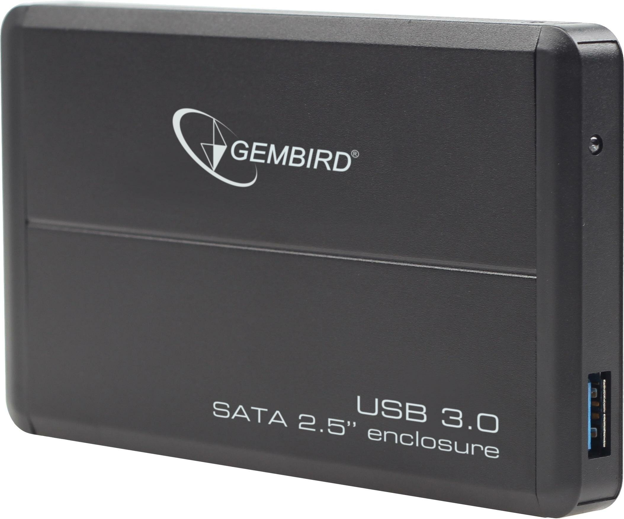 Внешний корпус 2.5" Gembird EE2-U3S-2, черный, USB 3.0, SATA