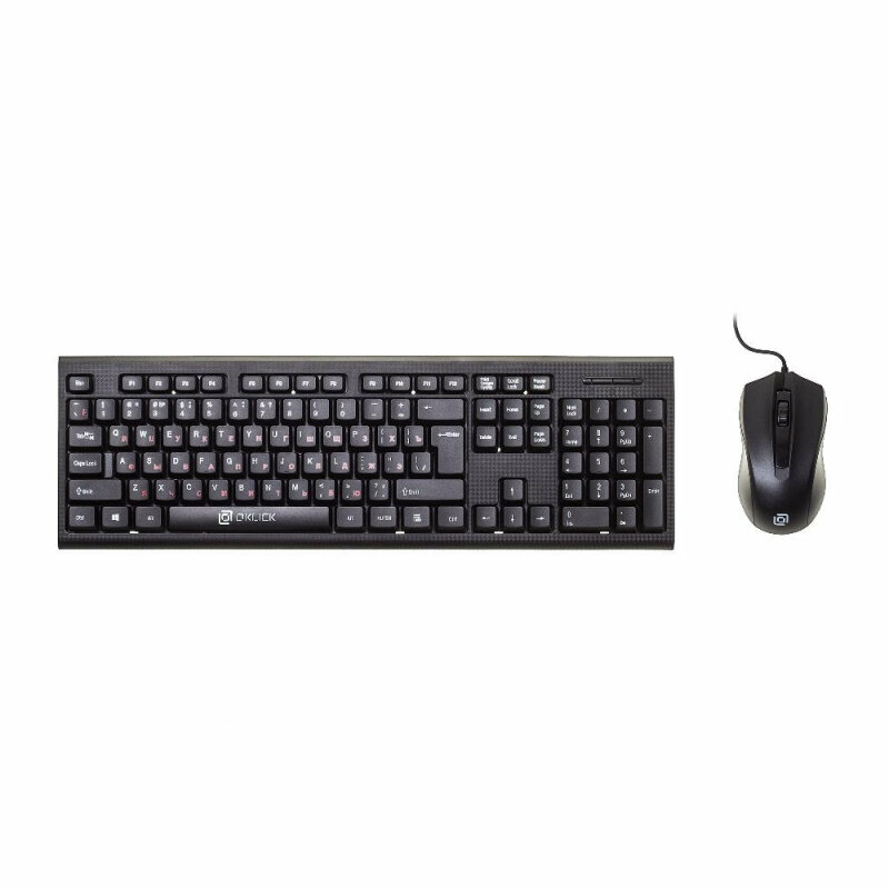 Клавиатура + мышь Oklick 620M клав:черный мышь:черный USB 1275172