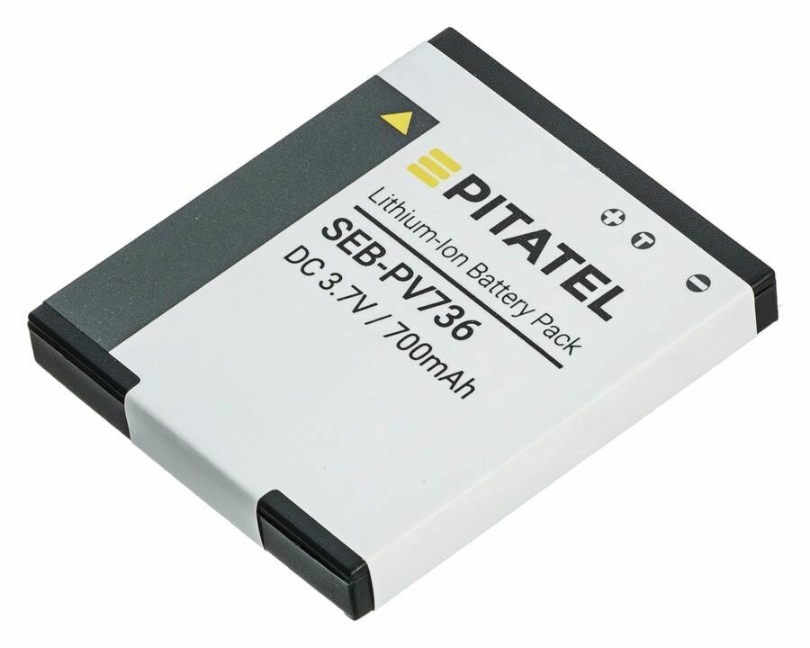 Аккумулятор Pitatel SEB-PV736 для фотоаппарата Panasonic Lumix DMC-FH, FP, FS, FT, FX, S, SZ, TS (DMW-BCK7) 680mAh