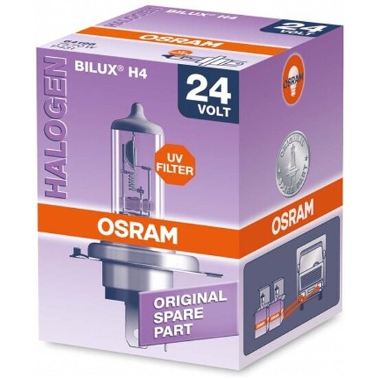 Лампа галогенная OSRAM H4 Original 24V 75/70W, 1шт., 64196