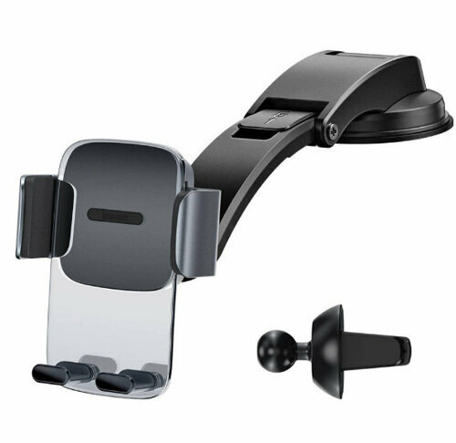 Автомобильный держатель Baseus Easy Control Clamp Car Mount Holder (A Set) (SUYK000001, SUYK000012) (silver)