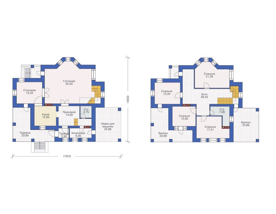 Проект дома Plans-36-48 (209 кв.м, кирпич) - фотография № 3