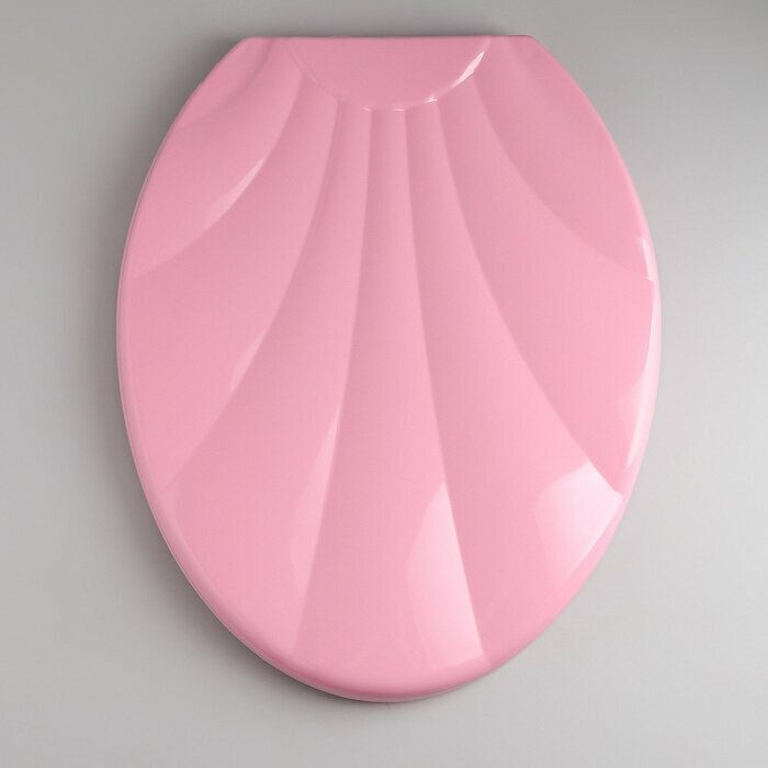 Сиденье жесткое "Ракушка", розовый, пластик
