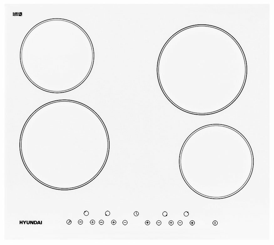 Встраиваемая электрическая варочная панель Hyundai HHE 6450 WG