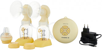 Электрический молокоотсос Medela Swing Maxi Double, желтый