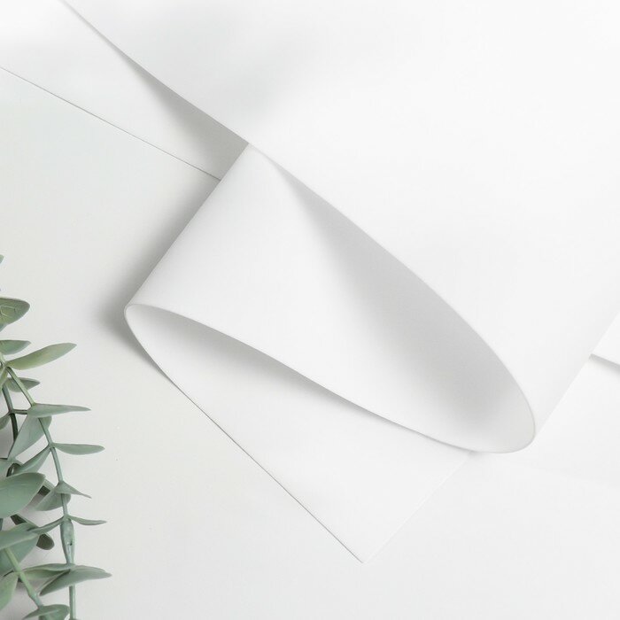 фото Фоамиран иранский 0,8-1 мм (белый/101) 60х70 см