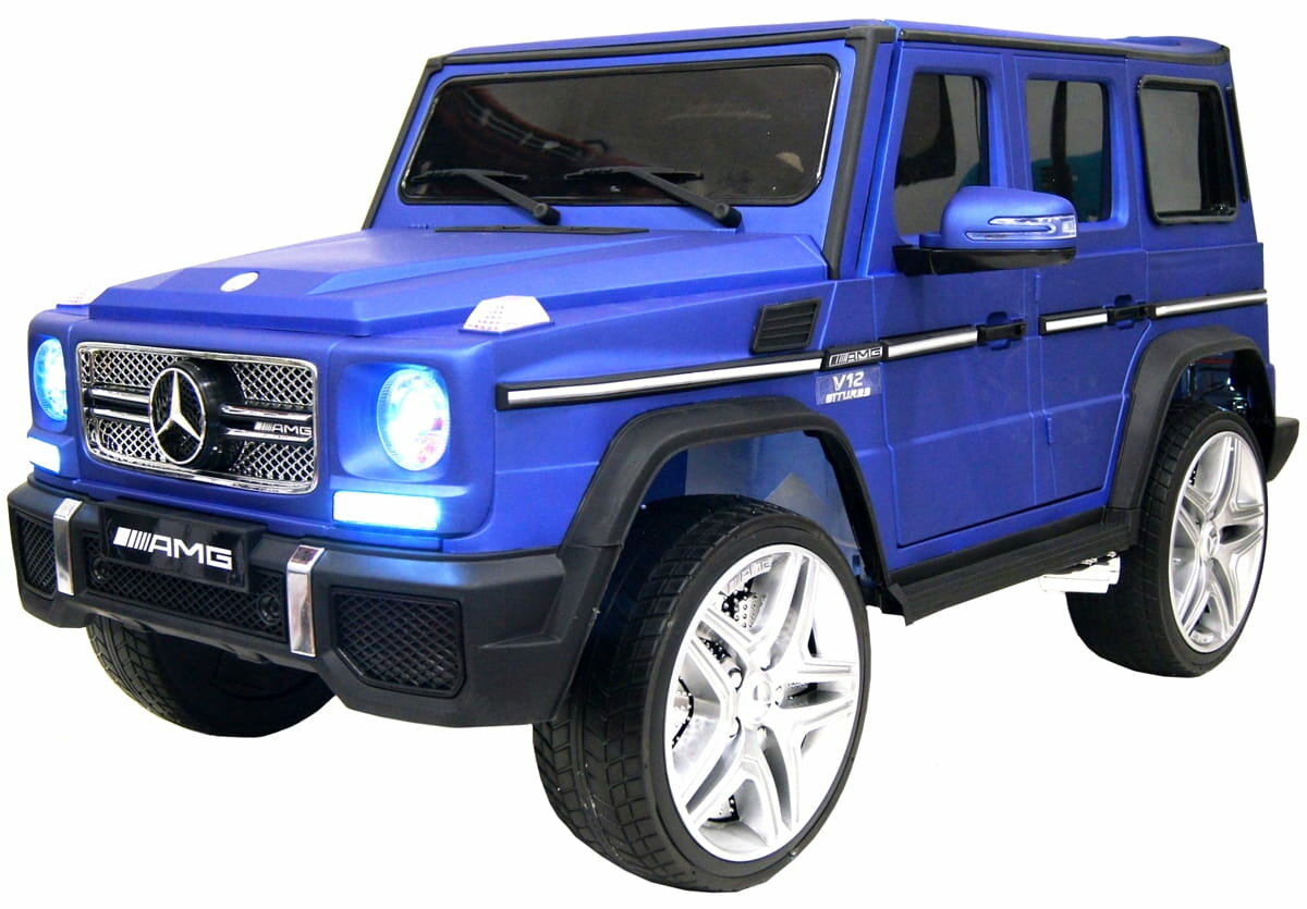 Электромобиль RiverToys Mercedes-Benz G65-AMG 4WD (полноприводный) - синий глянец