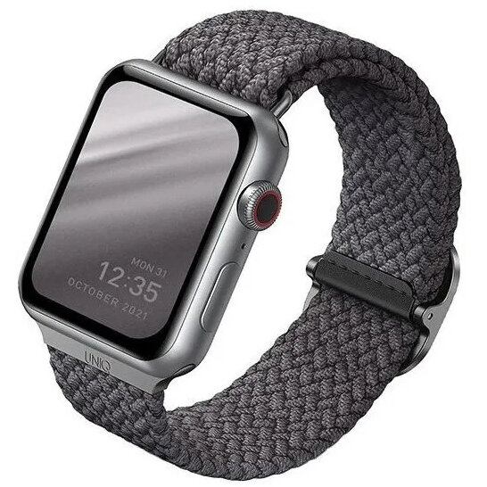 Ремешок Uniq Aspen Strap Braided для Apple Watch 42/44/45 мм Серый