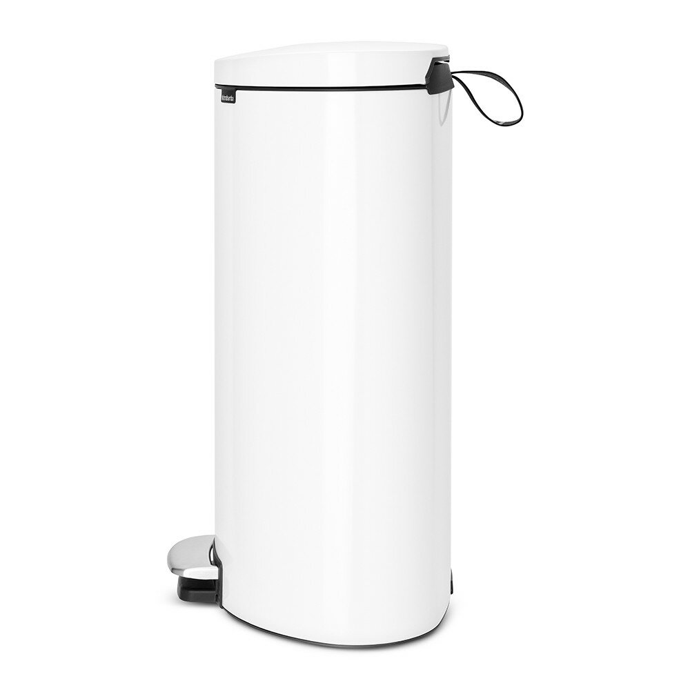 Мусорный бак с педалью Brabantia FlatBack+, 40л, белый 485244 - фотография № 2