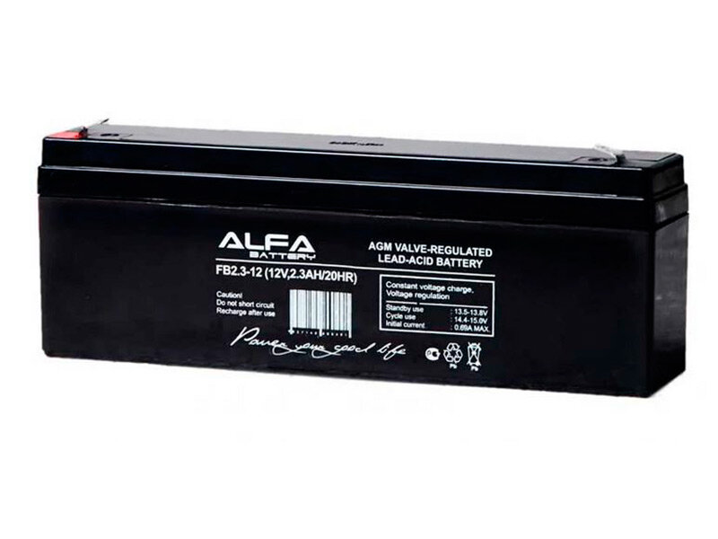 Аккумулятор LFA 12V 2300mAh FB23-12