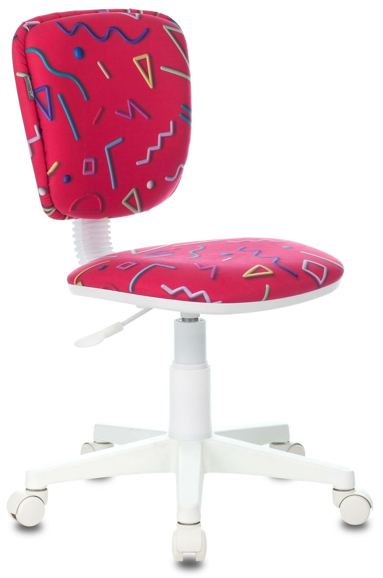 Кресло детское Бюрократ CH-W204NX, обивка: ткань, цвет: малиновый