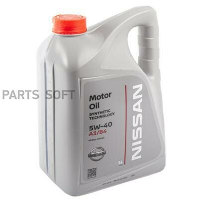 NISSAN KE90090042R Масло моторное синтетическое 5W40 API SL/GF, ACEA A3/B4 5л 1шт