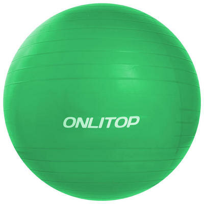 Фитбол, ONLITOP, d=85 см, 1400 г, антивзрыв, цвет зелёный ONLITOP 3544008 .