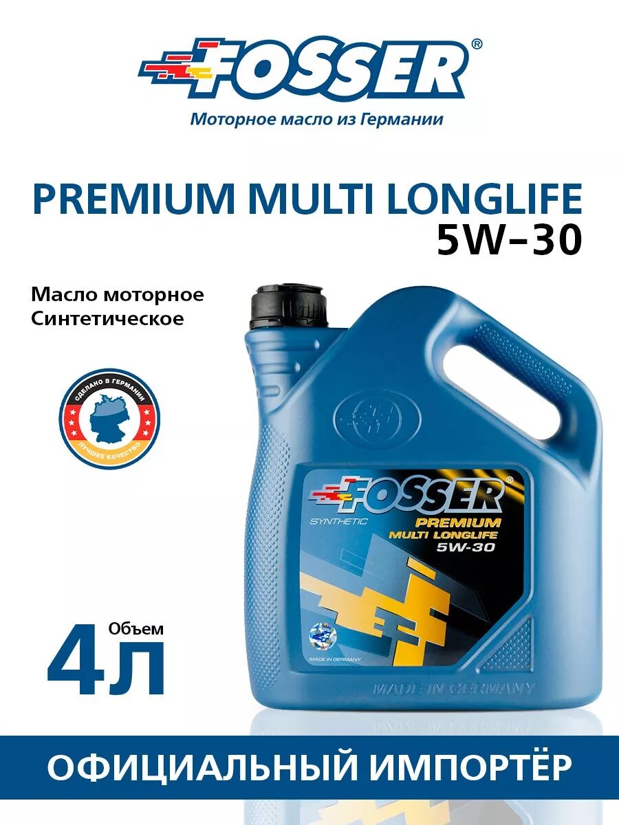 Моторное масло FOSSER Premium Multi Longlife 5W-30, 4л