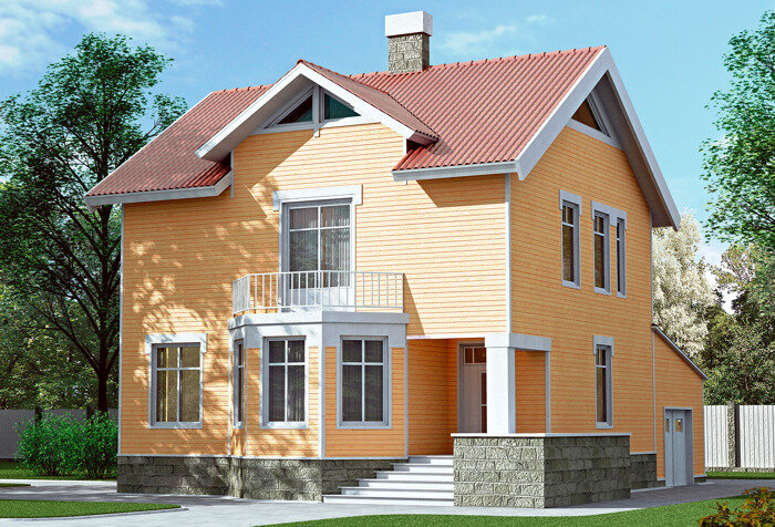 Проект дома Plans-51-41 (154 кв.м, газобетон) - фотография № 1