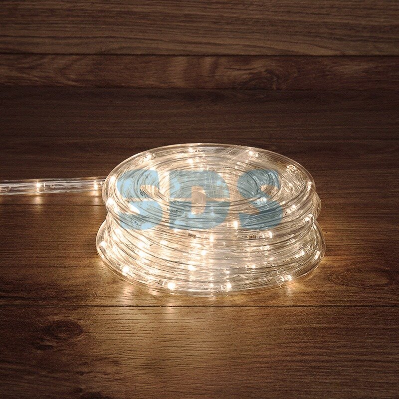 Гирлянда NEON-NIGHT дюралайт LED, свечение с динамикой (3W), 24LED/м, теплый белый, 14м - фото №1