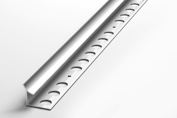 Профиль алюминиевый внутренний для плитки до 9 мм, Русский Профиль РП-АКП-05 , длина 2,7м, 01л - Анод серебро матовое - фотография № 1