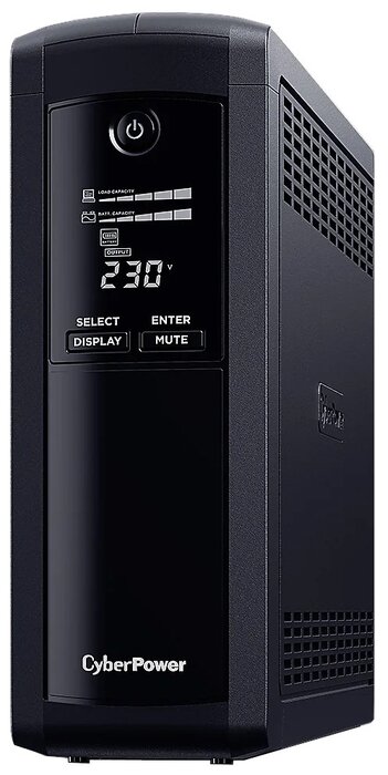 CyberPower Источник бесперебойного питания 1200ВА CyberPower VP1200ELCD, Schuko, черный (USB)