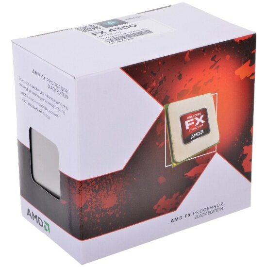 AMD Процессор AMD FX-4300 (3.80ГГц, 4МБ) SocketAM3+ (с кулером) (ret)