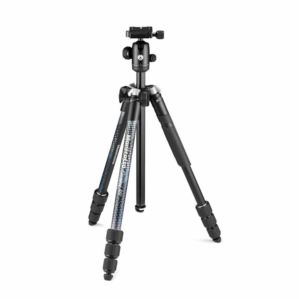 Manfrotto MKELMII4BK-BH Штатив Element MII с шар.головой в комплекте, 4 секции, алюм., черный