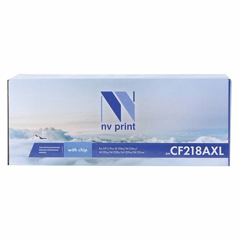 Картридж лазерный NV PRINT (NV-CF218AXL) для HP M104a / M104w / M132fn / M132nw, комплект 2 шт., ресурс 3500 страниц