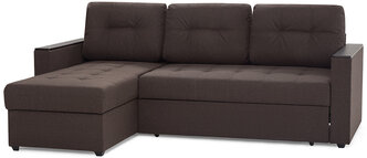 Угловой диван-кровать Hoff Атланта Лайт, 220х90х155 см, цвет кофейный, с универсальным углом