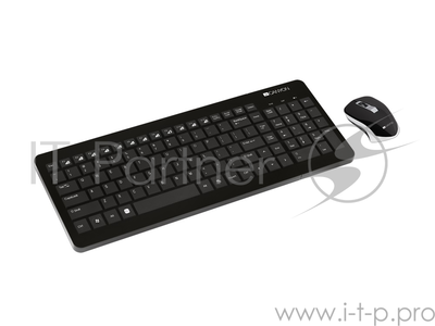 Клавиатура и мышь Canyon CNS-HSETW3-RU черный .