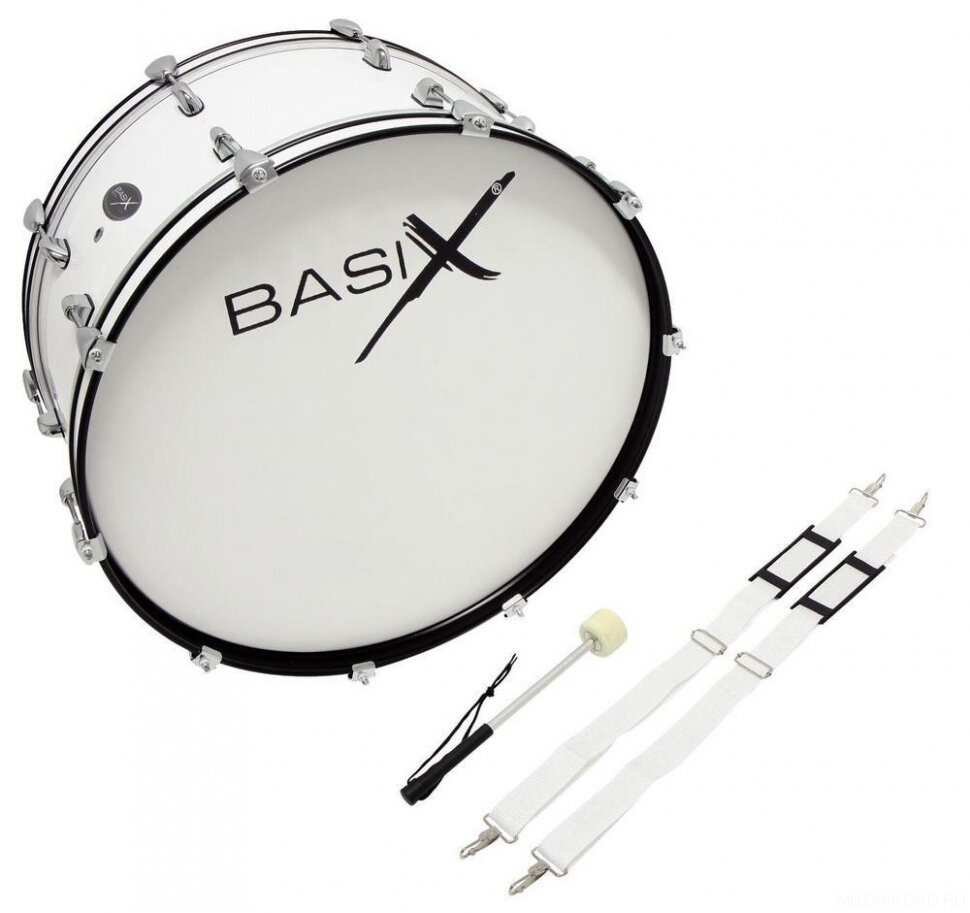 Basix Marching Bass Drum 24x12