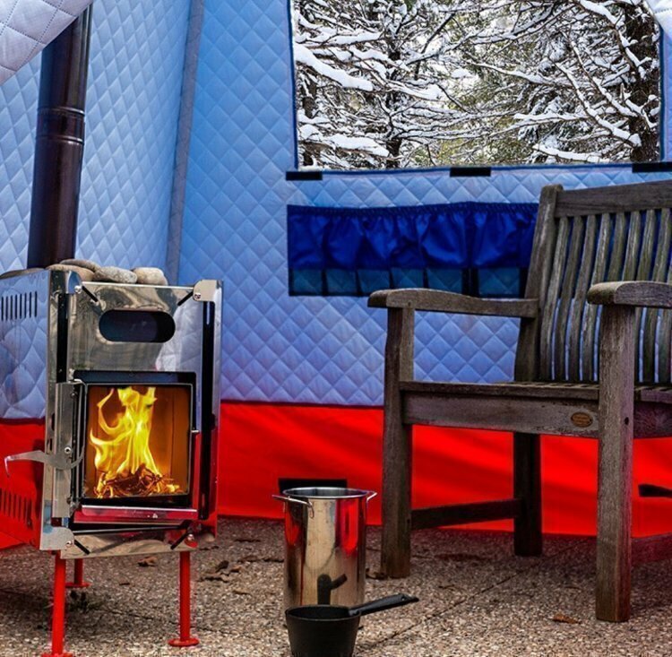 Печь Intent для мобильной (походной) туристической бани и зимней палатки - фотография № 8