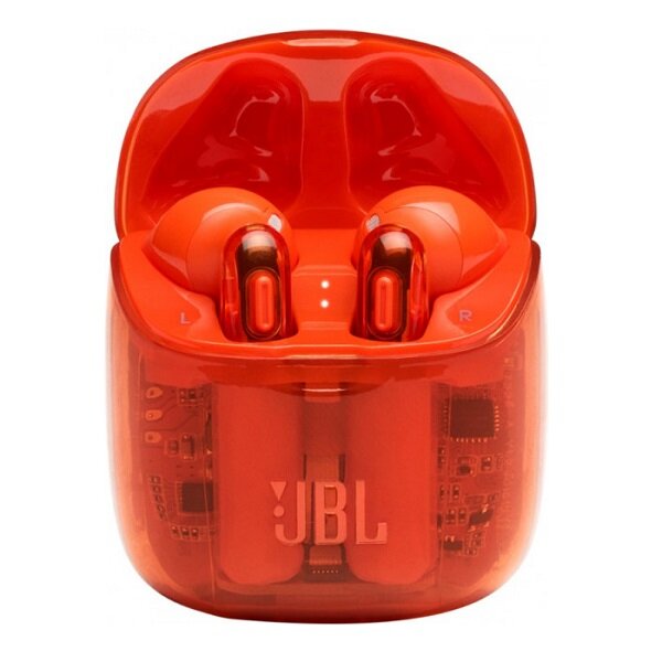 Полностью беспроводные наушники JBL TUNE 225 TWS Orange Ghost Edition