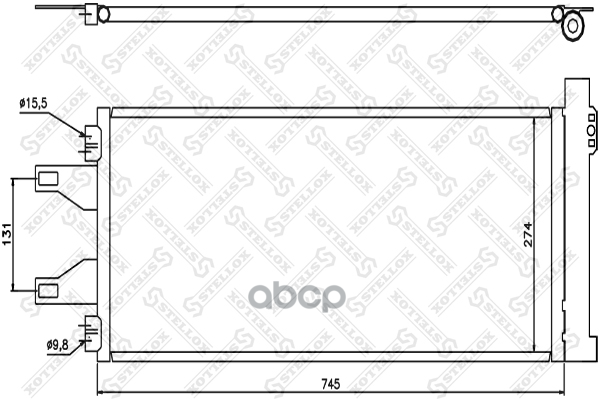 Радиатор Кондиционера Stellox 1045548sx Stellox арт. 1045548SX