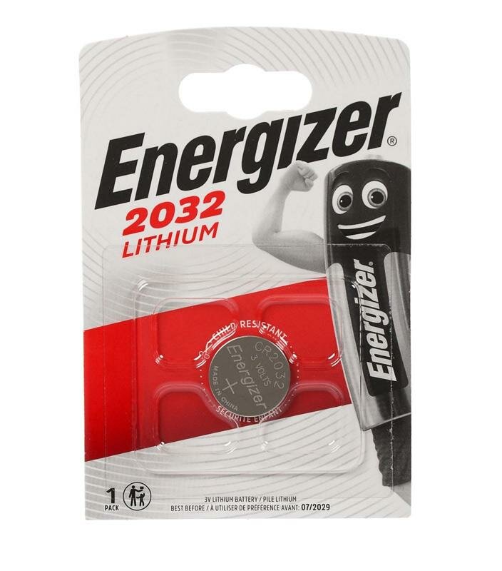 Energizer CR2032 Lithium 3V BL1 , 1шт.