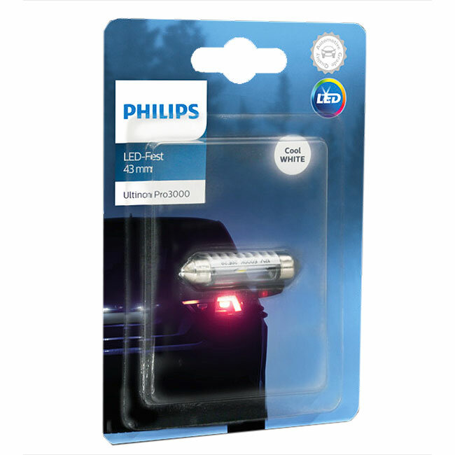 Лампа автомобильная светодиодная PHILIPS Festoon 43mm LED 11864 U30CW B1 PHILIPS-11864U30CWB1