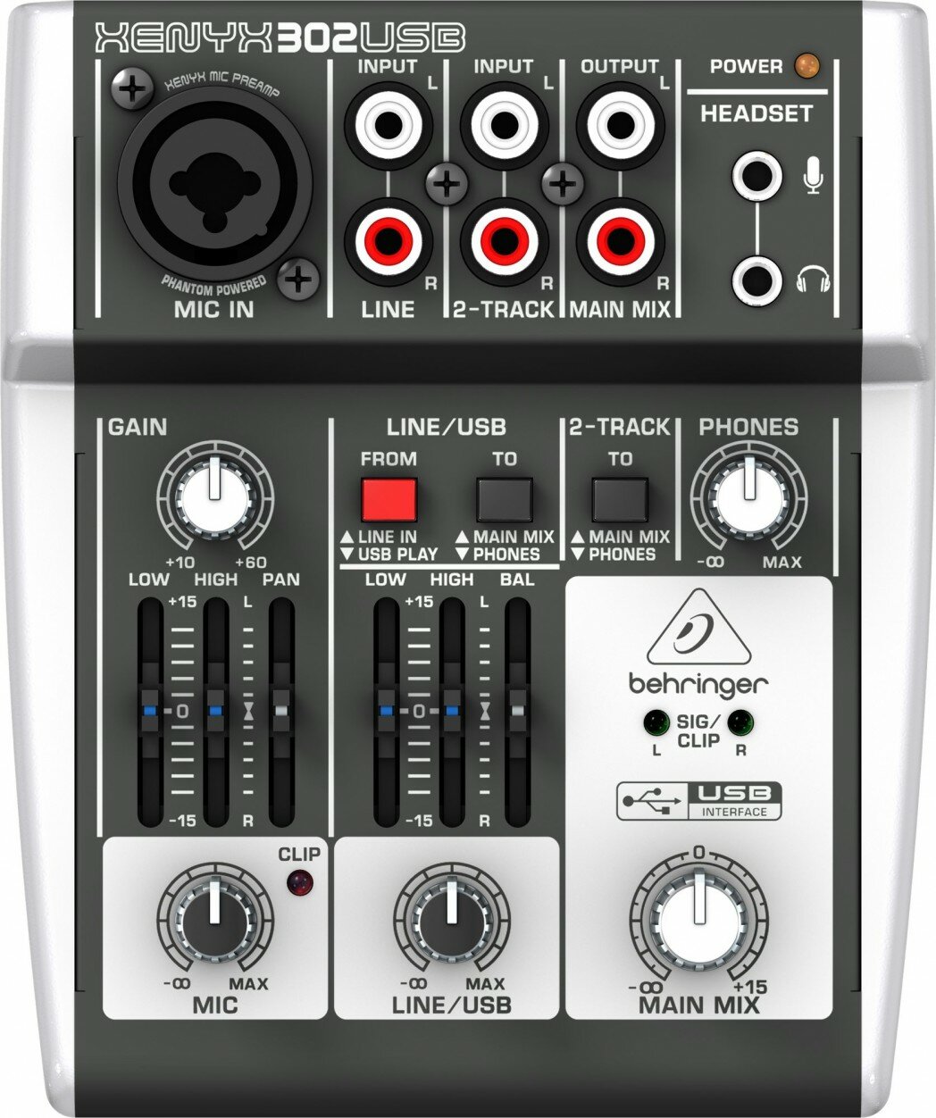 Микшерный пульт BEHRINGER 302USB — фото 4
