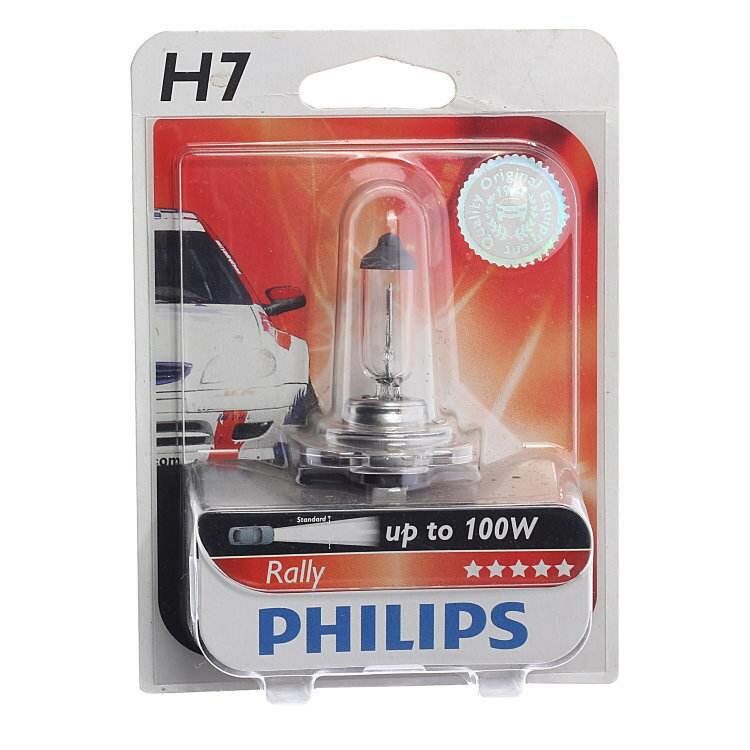 Лампа автомобильная галогенная Philips Rally 12454RAB1 H1 100W 12V P145s