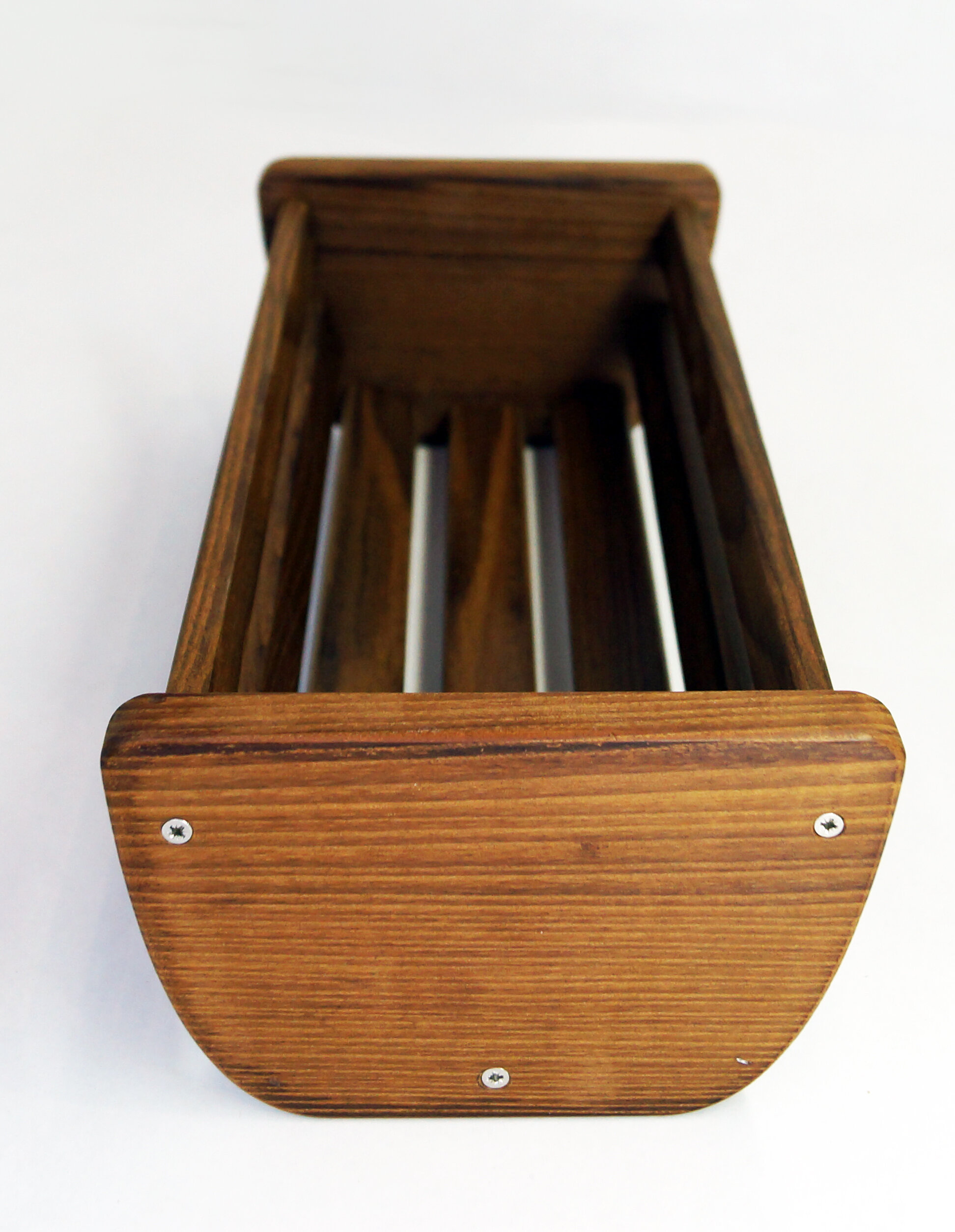 Корзинка для хранения деревянная из термо древесины - фотография № 6