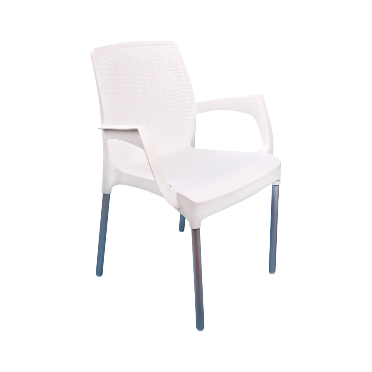 Кресло Альтернатива Прованс, 58,5 x 53,5 x 82 см, белое