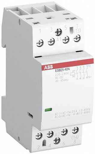 Модульный контактор ABB ESB25-40N-06 25А
