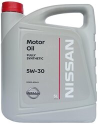 Масло моторное синтетическое Nissan 5W-30 SL/CF A5/B5 (KE9009-9943) (5 л.) (арт. KE90099943) NISSAN-5W30SL-5L