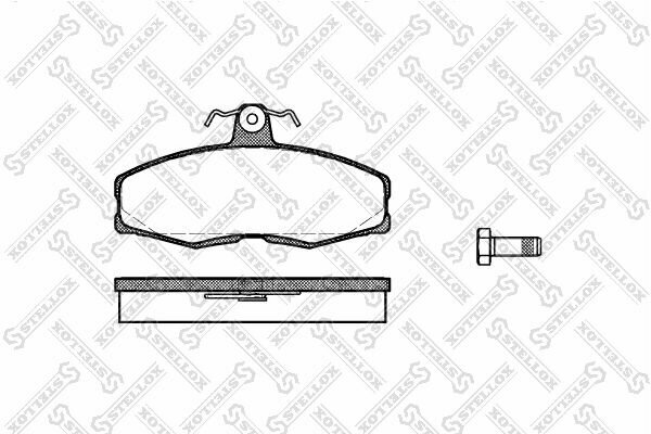 Колодки тормозные передние Skoda Favorit 1.1 1.3 89, Ford Sierra 1.3 1.6 82-86