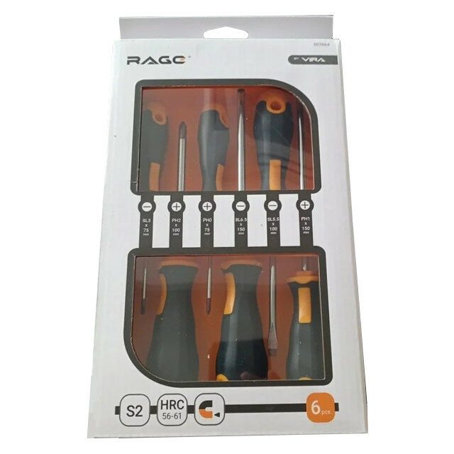 фото Набор отверток vira rage 6 шт