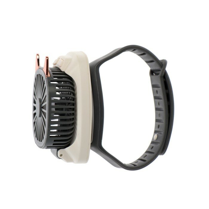 Вентиляторы Без бренда Мини вентилятор в форме наручных часов LOF-09, 3 скорости, подсветка, серый - фотография № 9