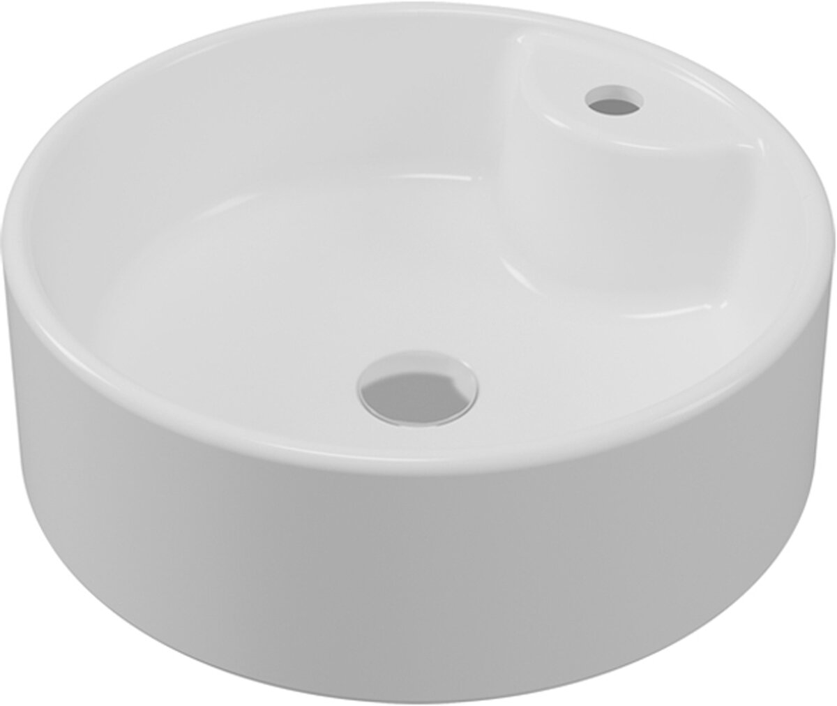 WASHBASIN Раковина 45 см (антибакт. покр.) Serel Раковины 2054 белый