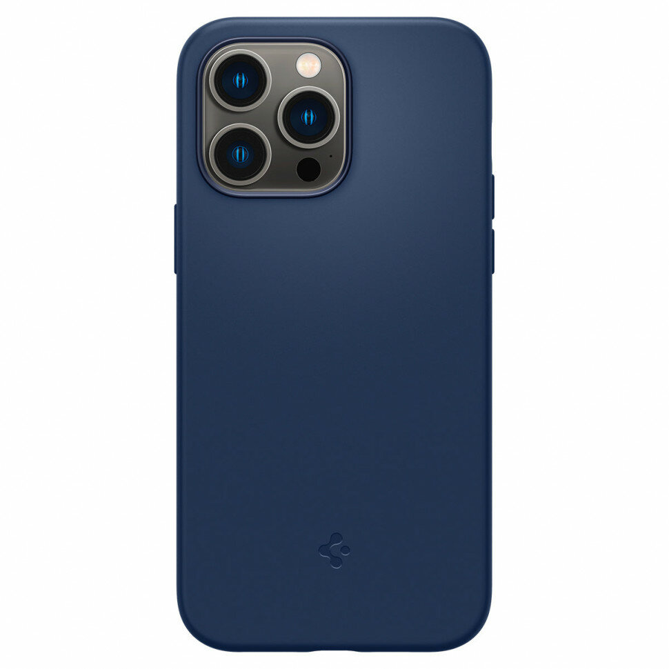 Чехол SPIGEN Silicone Fit с MagSafe для iPhone 14 Pro Max темно-синий (Navy Blue)