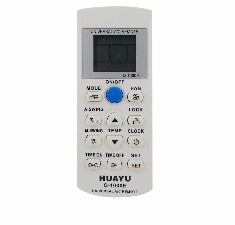 Универсальный пульт ДУ Huayu Q-1000E (1000 в 1) для кондиционера