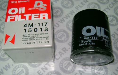 Масляный фильтр Nitto 4M-117 Mazda: N3R1-14-302 KL07-14-302A. Mitsubishi: MD135767 MR984204 MQ913539 MD135737 MD360935