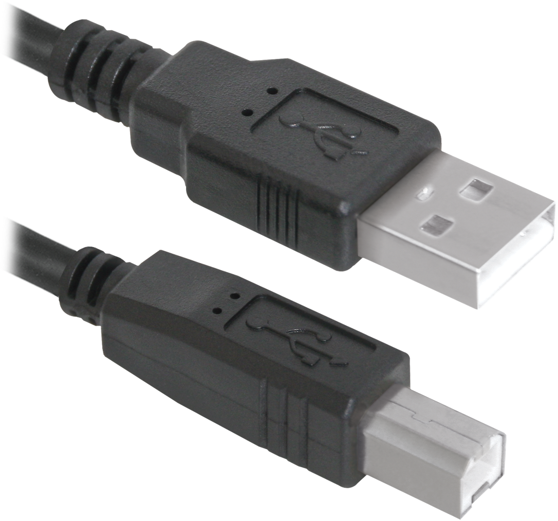 Кабель USB 2.0 A-B 2.0, 1.8m, черный Defender, USB04-06 (83763)